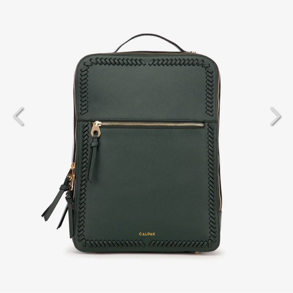CALPAK Kaya 15 inch Laptop Backpack in Emerald
